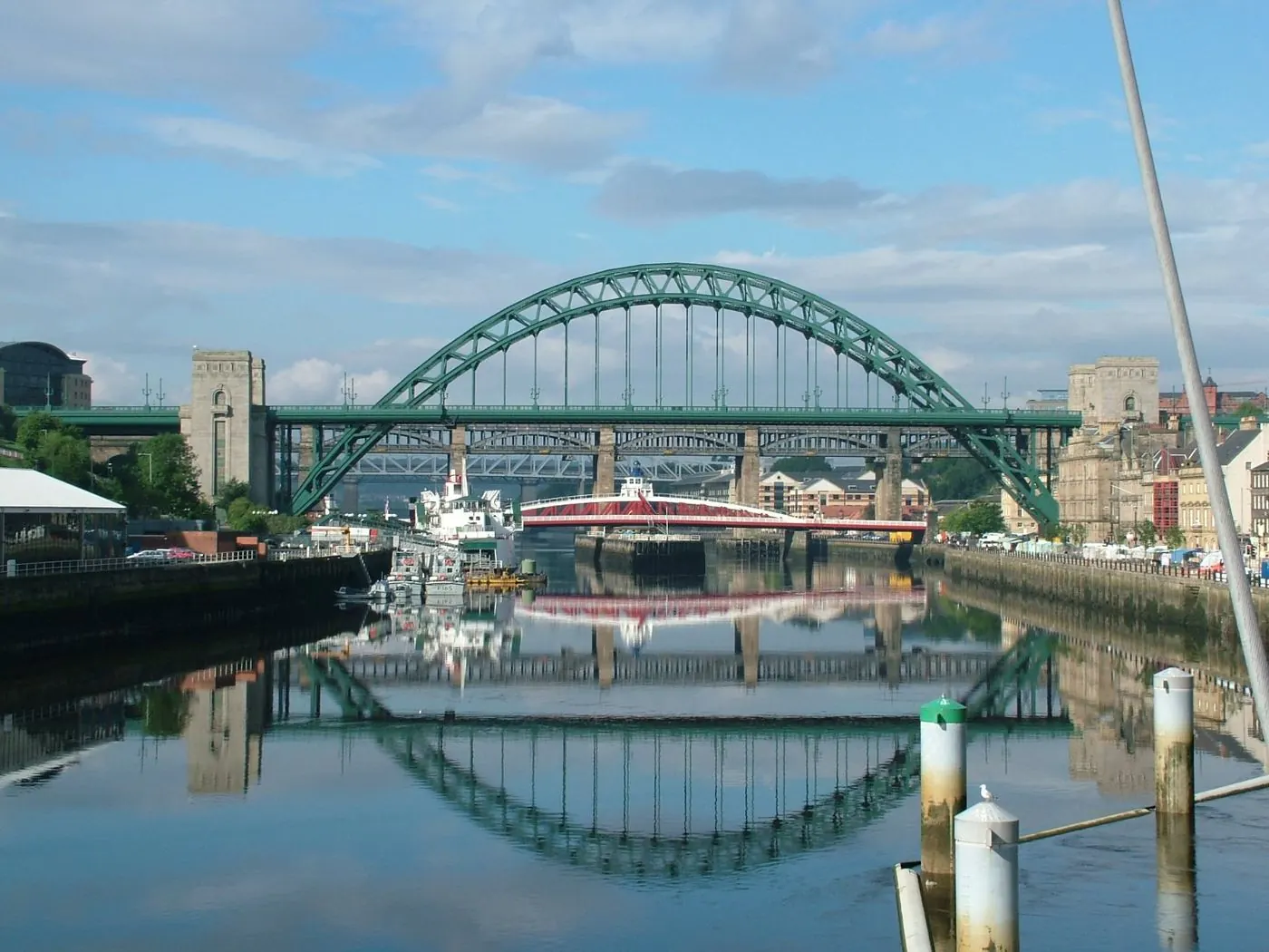 The Tyne Bridge on a clear morning